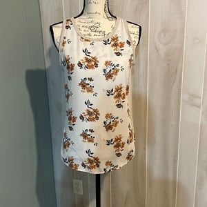 Floral sleeveless blouse